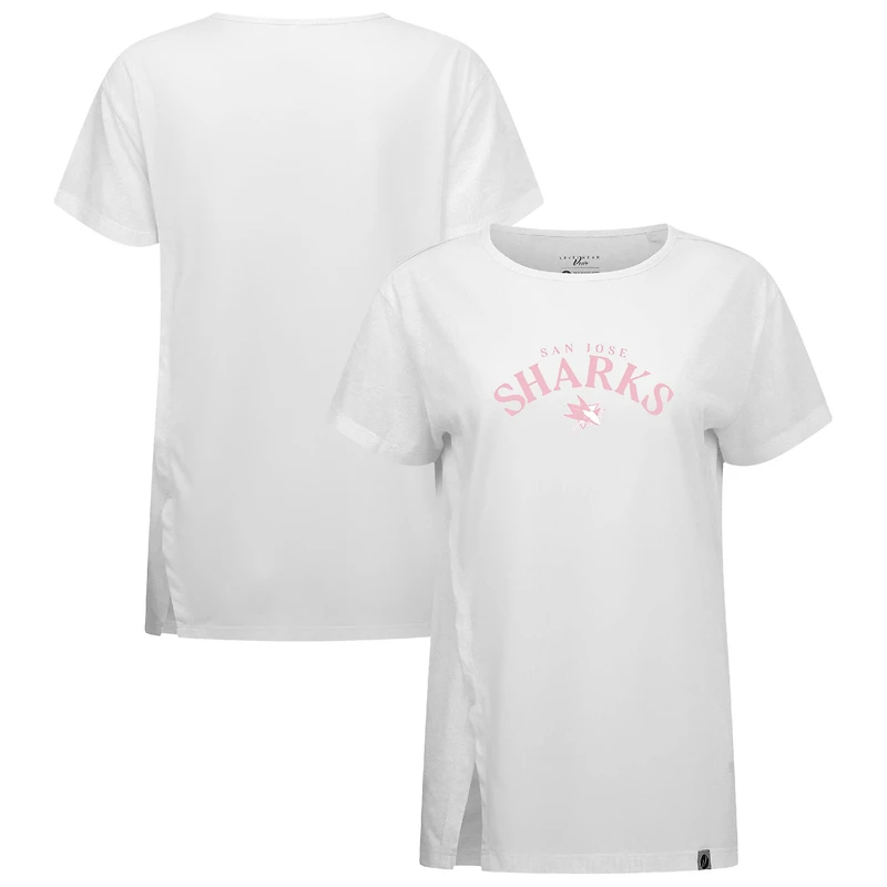 T-shirt Influx pour la fête des mères Sharks de San Jose femme Levelwear blanc