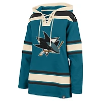 Sweat à capuche enfiler Superior Lacer Teal San Jose Sharks '47 pour femme