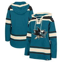 Sweat à capuche enfiler Superior Lacer Teal San Jose Sharks '47 pour femme