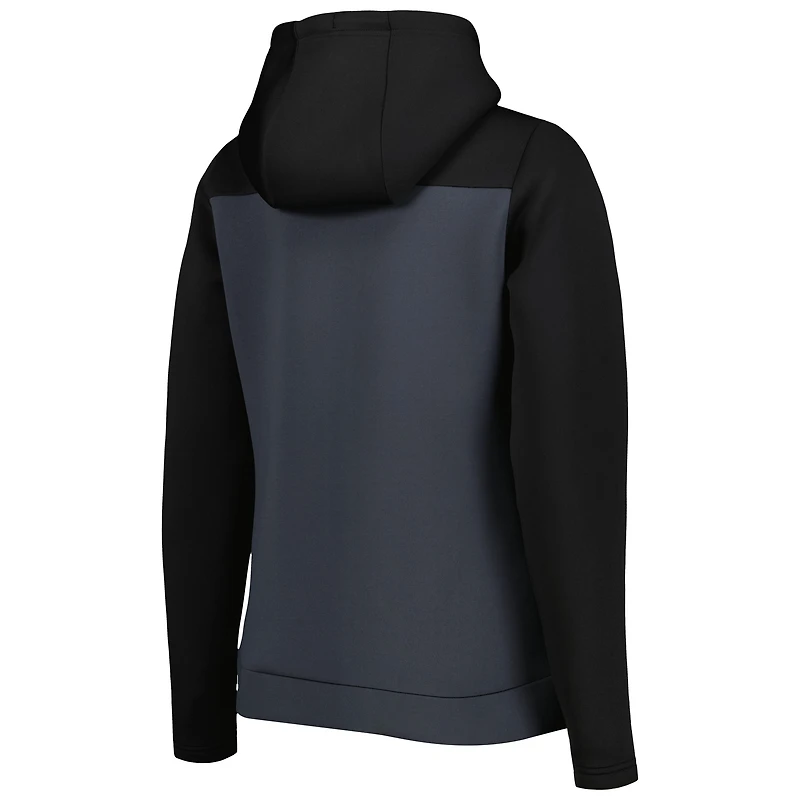 Veste zippée intégrale Antigua noire/grise pour femme, modèle San Jose Sharks Protect