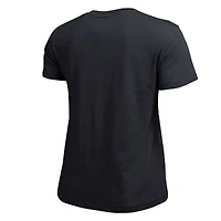 Women's Champion  Black San Jose Sharks Arch Mascot Logo T-Shirt