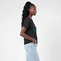 Women's Champion  Black San Jose Sharks Wordmark Lockup T-Shirt