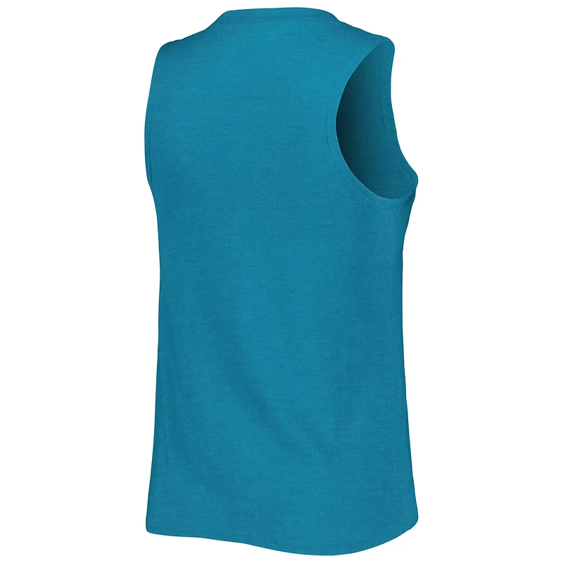 Concepts Sport Bleu sarcelle/noir San Jose Sharks Meter Muscle Débardeur et pantalon Ensemble de nuit