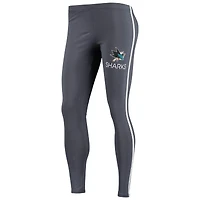 Ensemble t-shirt et leggings Concepts Sport blanc/charbon pour femmes, San Jose Sharks Sonata