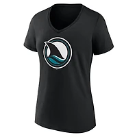 T-shirt graphique alternatif noir pour femmes Fanatics des Sharks de San Jose