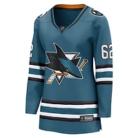 Women's Fanatics Kevin Labanc Teal San Jose Sharks Home Breakaway Player Jersey