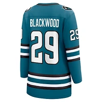 Fanatics pour femmes Mackenzie Blackwood Sarcelle San Jose Sharks Maillot de joueur échappé à domicile