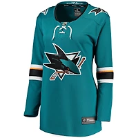 Maillot Fanatics Teal pour femme des Sharks de San Jose à domicile Breakaway