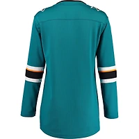 Women's Fanatics  Teal San Jose Sharks Home Breakaway Jersey