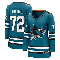 Maillot domicile Breakaway bleu sarcelle William Eklund des Sharks de San Jose pour femmes (Fanatics)
