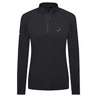 Haut à glissière quart de tour Kinetic Insignia Core Raglan pour femme Levelwear noir des Sharks San Jose