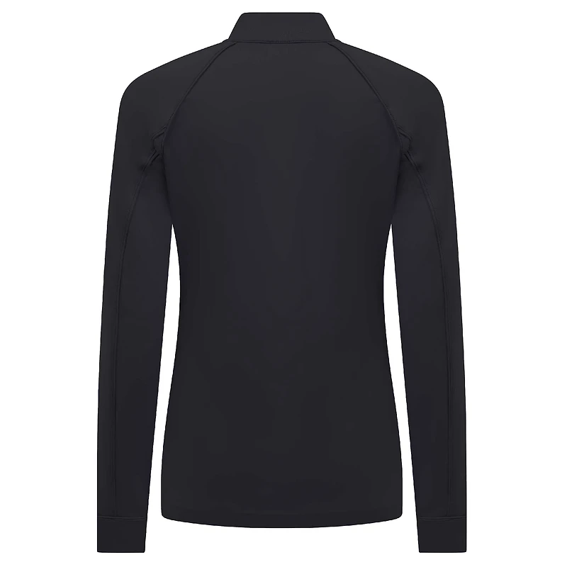 Women's Levelwear Black San Jose Sharks Kinetic Insignia Core Raglan Quarter-Zip Top