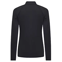 Women's Levelwear Black San Jose Sharks Kinetic Insignia Core Raglan Quarter-Zip Top