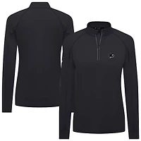 Haut à glissière quart de tour Kinetic Insignia Core Raglan pour femme Levelwear noir des Sharks San Jose