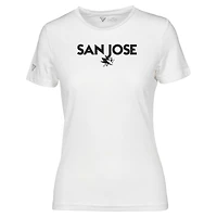 T-shirt capsule Maddox City pour femme des Sharks de San Jose blanc Levelwear