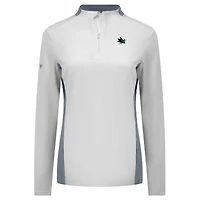 Women's Levelwear White San Jose Sharks Moxie Insignia Core Quarter-Zip Top