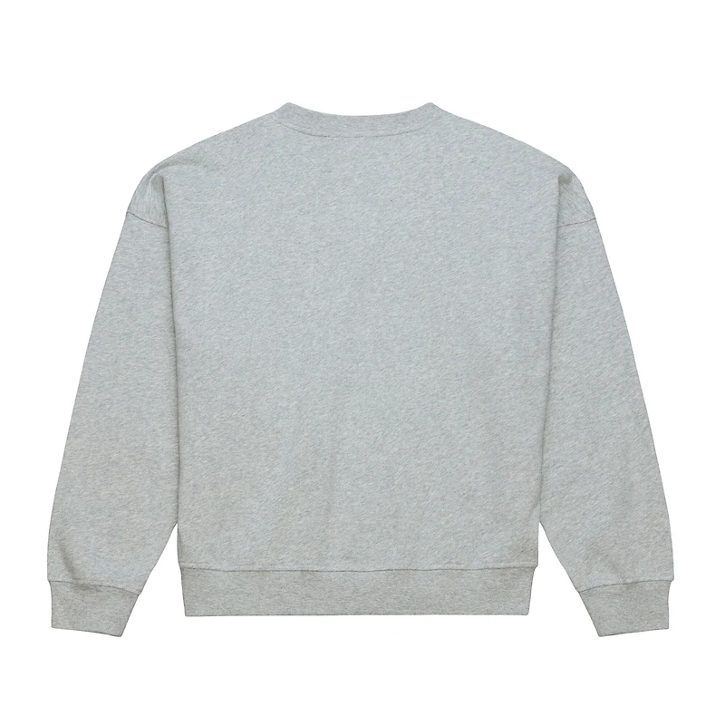 Women's Mitchell & Ness Heather Gray San Jose Sharks Hockey Night Sweatshirt