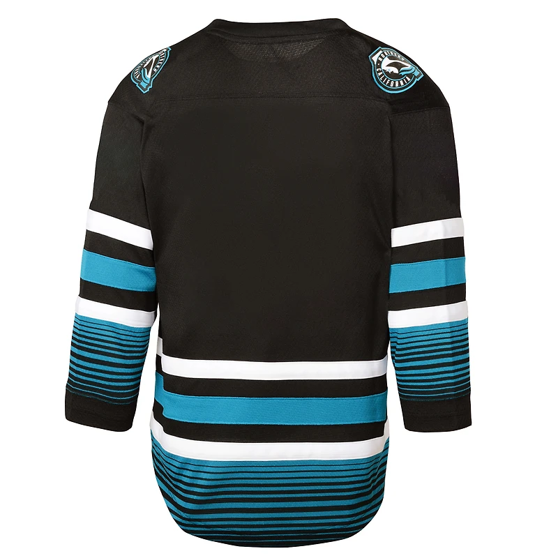 Youth Black San Jose Sharks Alternate Replica Jersey