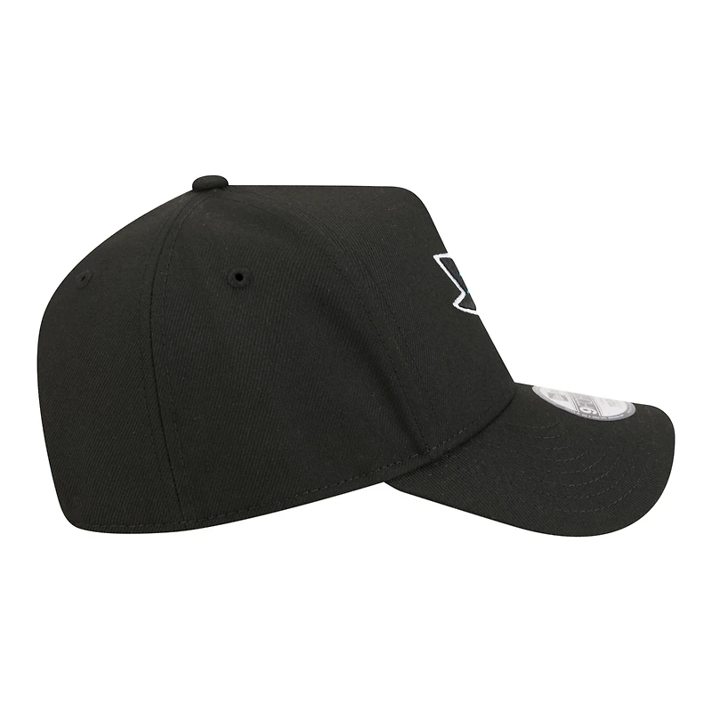 Youth New Era Black San Jose Sharks 9FORTY A-Frame Adjustable Hat