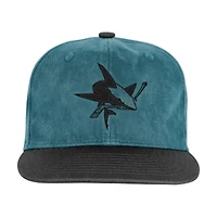 Youth Outerstuff  Teal/Black San Jose Sharks True Retro Deadstock Adjustable Hat