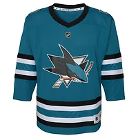 Youth Teal San Jose Sharks Home Replica Custom Jersey
