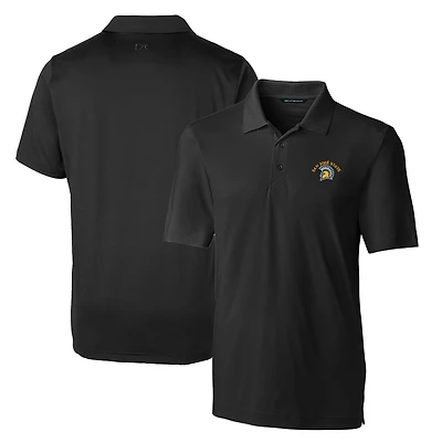 Men's Cutter & Buck Black San Jose State Spartans Big Tall Forge Stretch Polo