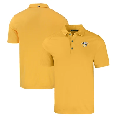 Polo recyclé Forge Eco Stretch pour homme des Spartans de San Jose State, Cutter & Buck Gold