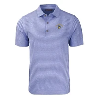 Men's Cutter & Buck Heather Royal San Jose State Spartans Forge Eco Stripe Stretch Recycled Polo