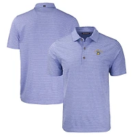 Men's Cutter & Buck Heather Royal San Jose State Spartans Forge Eco Stripe Stretch Recycled Polo