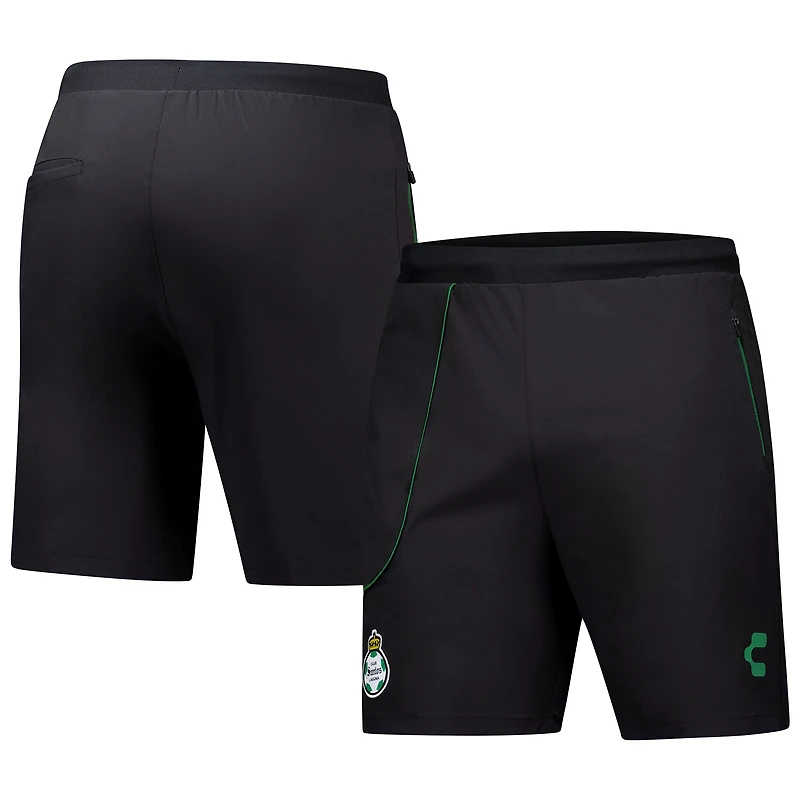 Short d'entraîneur Charly Santos Laguna noir pour homme