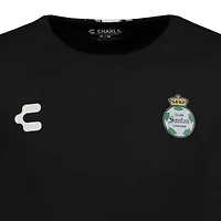Men's Charly  Black Santos Laguna 2024/25 T-Shirt