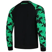Men's Charly  Black Santos Laguna Raglan Pullover Sweatshirt