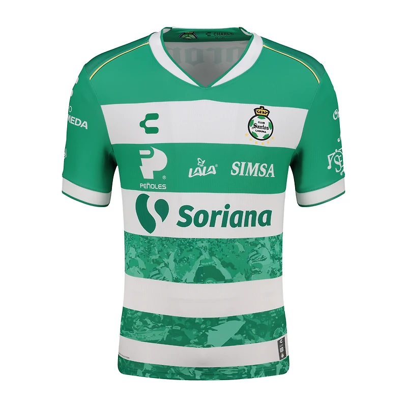Maillot authentique domicile Charly Green Santos Laguna 2025/26 pour homme