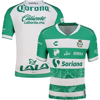 Men's Charly  Green Santos Laguna 2025/26 Home Authentic Jersey