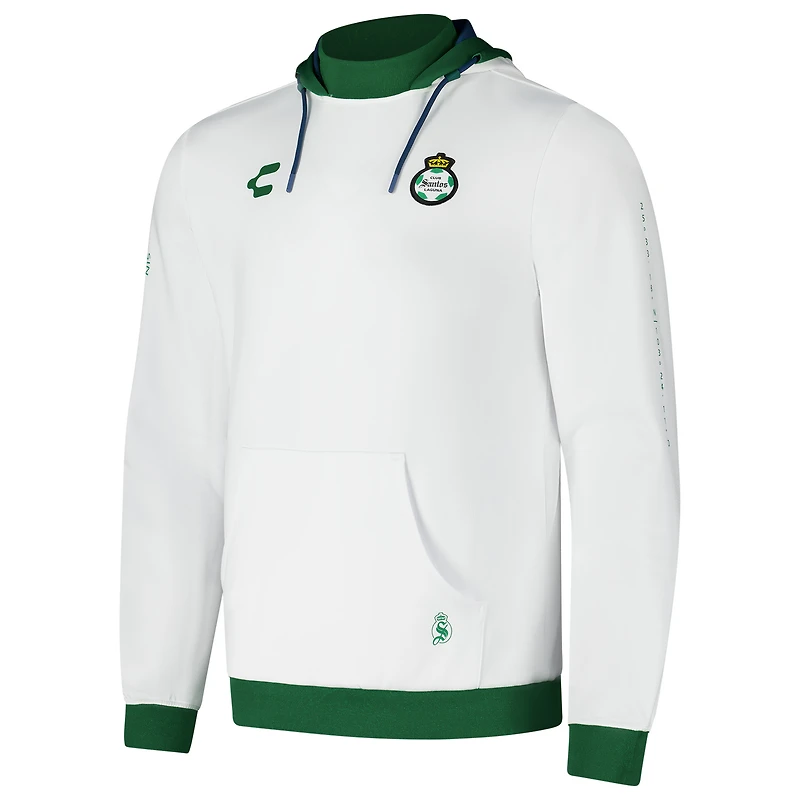 Sweat à capuche Charly White Santos Laguna 2024/25 pour homme