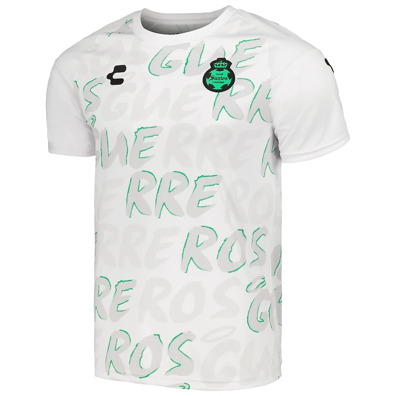 T-shirt d'entraînement Charly White Santos Laguna DRY FACTOR 2023/24 pour homme