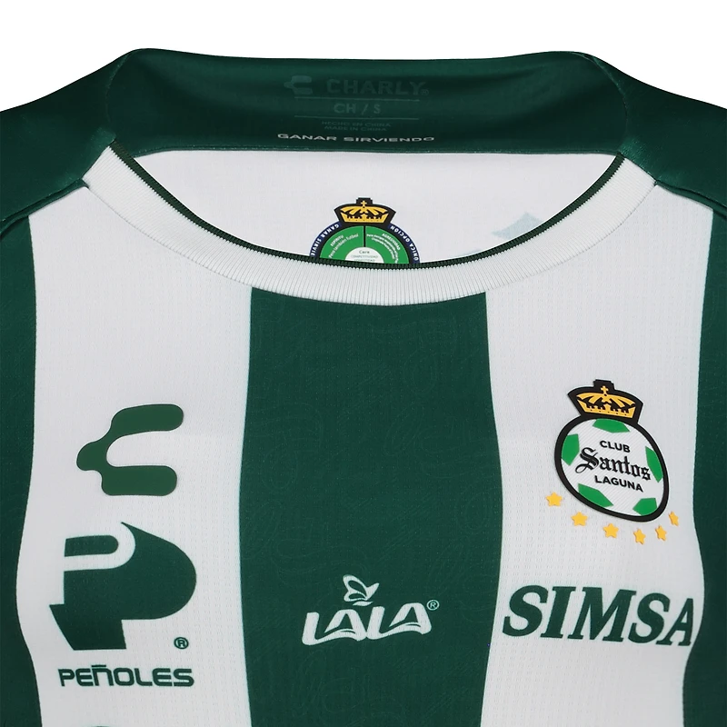 Women's Charly Green/White Santos Laguna 2024/25 Home Authentic Jersey