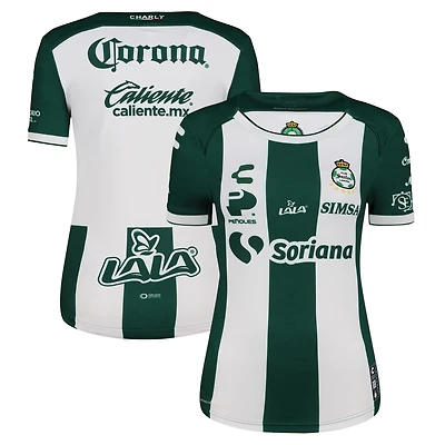 Women's Charly Green/White Santos Laguna 2024/25 Home Authentic Jersey