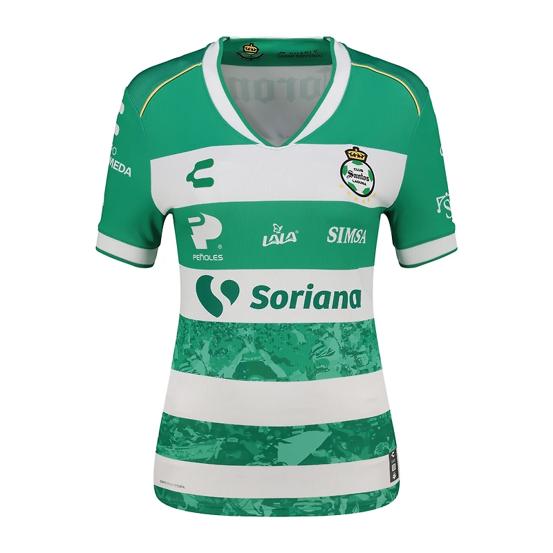 Women's Charly  Green Santos Laguna 2025/26 Home Authentic Jersey