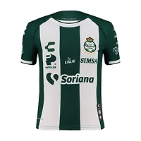 Maillot Charly Vert/Blanc Santos Laguna 2024/25 Domicile Authentique Enfant
