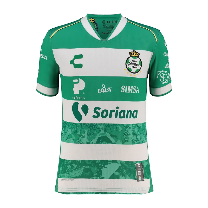 Youth Charly  Green Santos Laguna 2025/26 Home Authentic Jersey