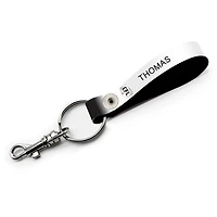 Saskatchewan Roughriders Personalized Leather Loop Keychain