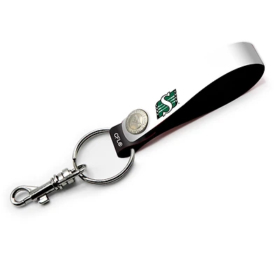  Saskatchewan Roughriders Personalized Leather Loop Keychain