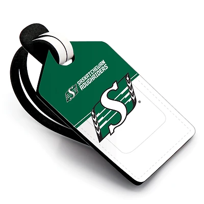 Saskatchewan Roughriders Personalized Leather Luggage Tag