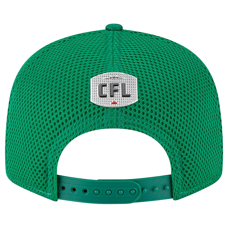 Men's New Era  Green Saskatchewan Roughriders Sideline 9FIFTY Snapback Hat
