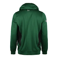 Men's New Era  Green Saskatchewan Roughriders Sideline Clutch Performance Pullover Hoodie