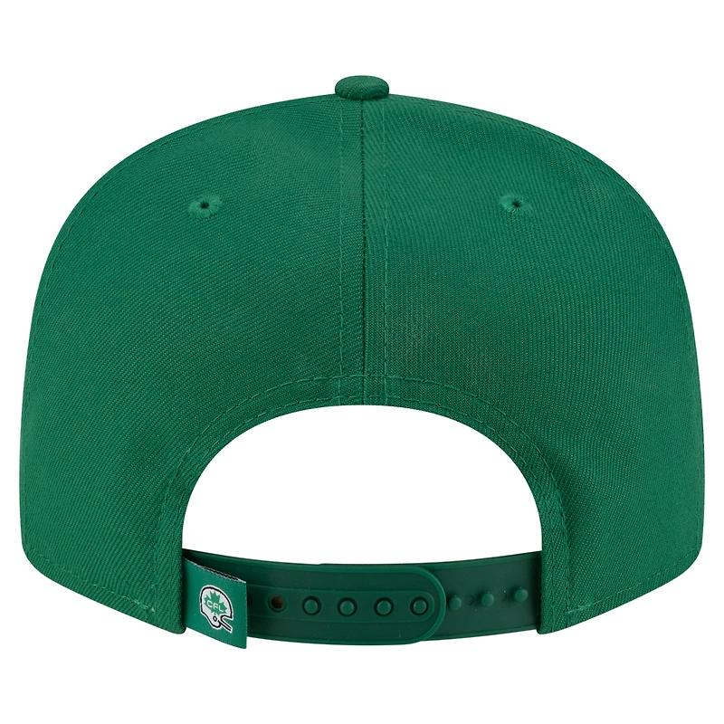 Casquette snapback 9FIFTY Turf Traditions des Roughriders de la Saskatchewan de New Era pour homme, verte