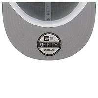 Casquette snapback 9FIFTY Turf Traditions des Roughriders de la Saskatchewan de New Era pour homme, verte