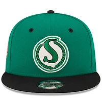 Casquette Snapback 9FIFTY verte des Roughriders de la Saskatchewan New Era pour hommes