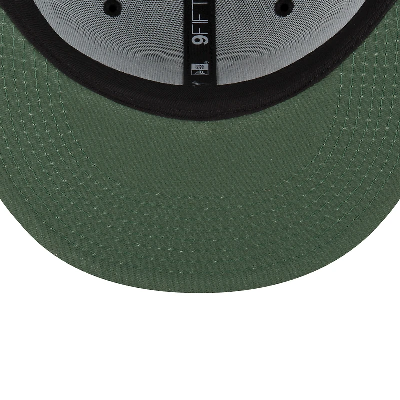 Casquette Snapback 9FIFTY verte des Roughriders de la Saskatchewan New Era pour hommes